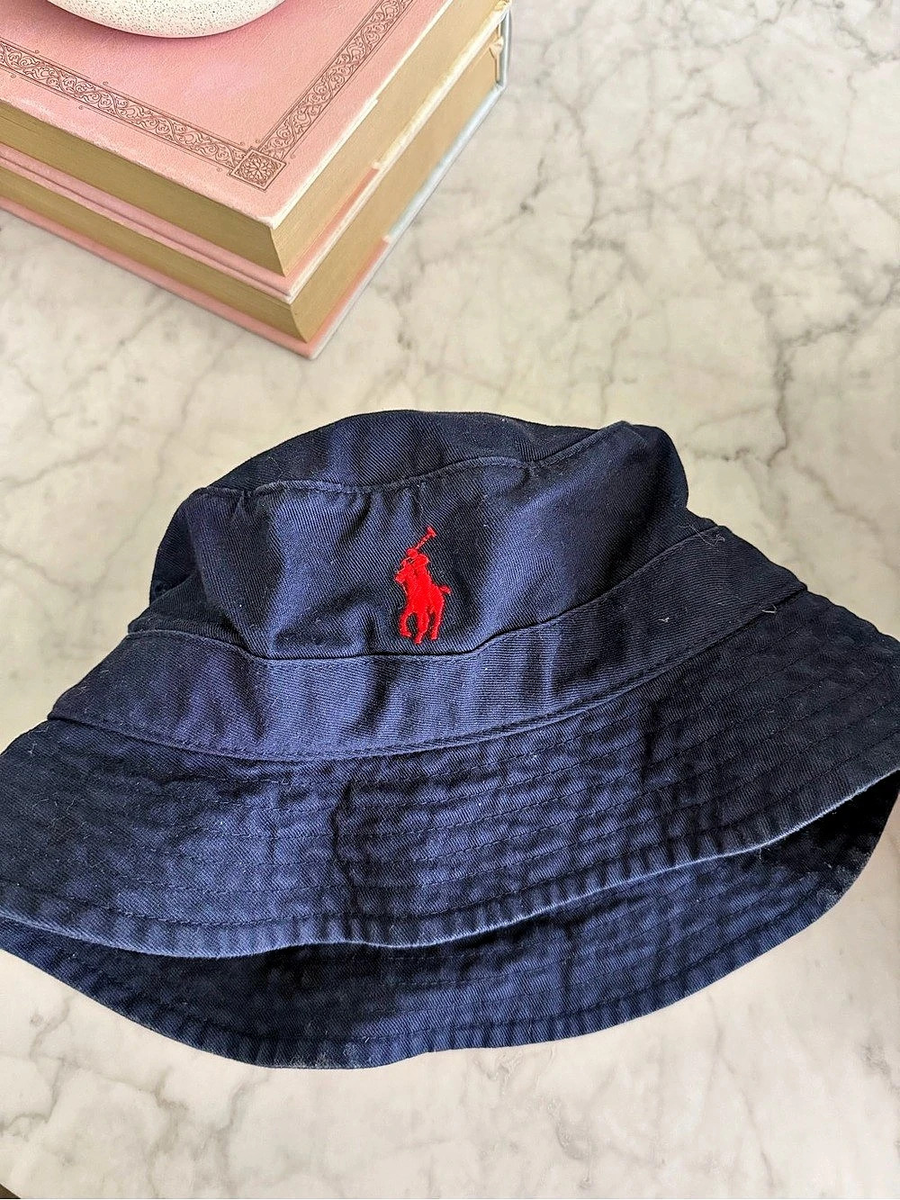Polo Ralph Lauren Cotton Chino Bucket Hat Blue Bucket Hat